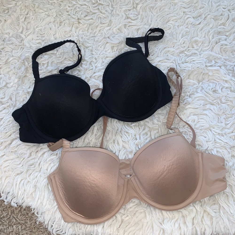 Bundle of TWO ThirdLove Classic 24/7 T-Shirt Bras, size 32 C1/2